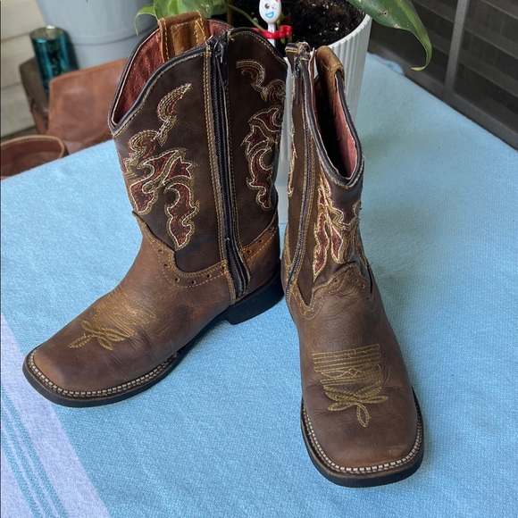 Kids Western Cowboy Boots - Brown - Picture 12 of 12